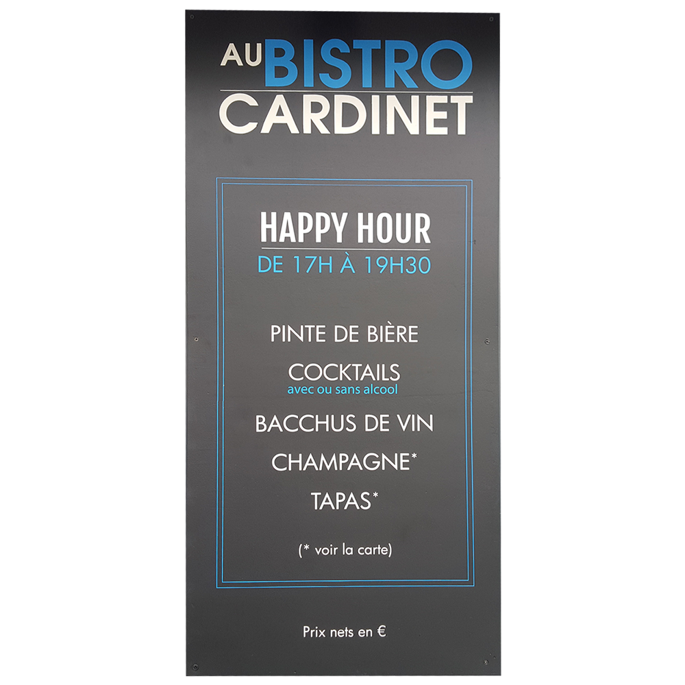 Ardoise Bistro cardinet