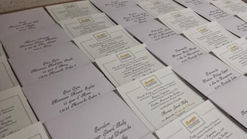 Invitation en calligraphie