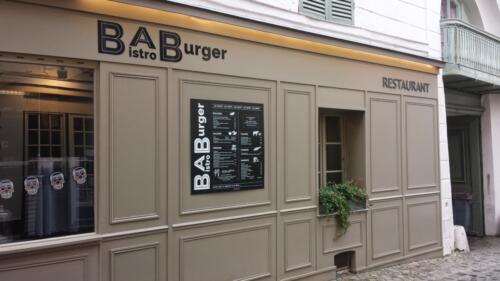 Ardoise extérieure BABurger
