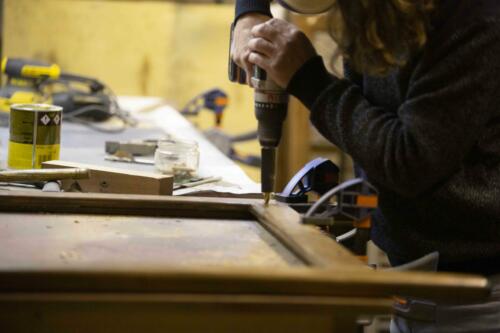 Restauration d'un chevalet 